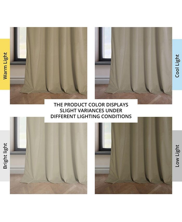 Exclusive Fabrics & Furnishings Heritage Plush Velvet Panel, 50" x 96