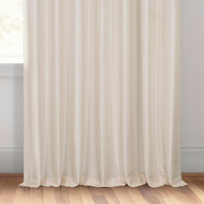 Extra Wide Vintage Textured Faux Dupioni Silk Blackout Curtain