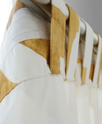 Geometric Printed Cotton Room Darkening Curtain