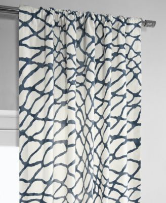 Abstract Printed Cotton Room Darkening Curtain