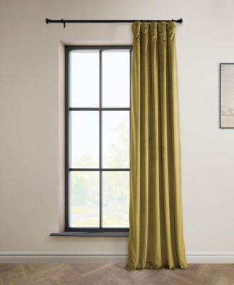 Heritage Plush Velvet Room Darkening Curtain