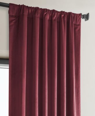 Heritage Plush Velvet Room Darkening Curtain