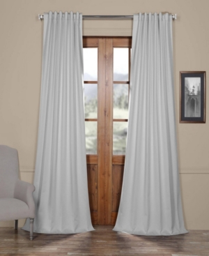 Exclusive Fabrics & Furnishings Blackout Curtain Panel, 50" X 120" In Light Gray