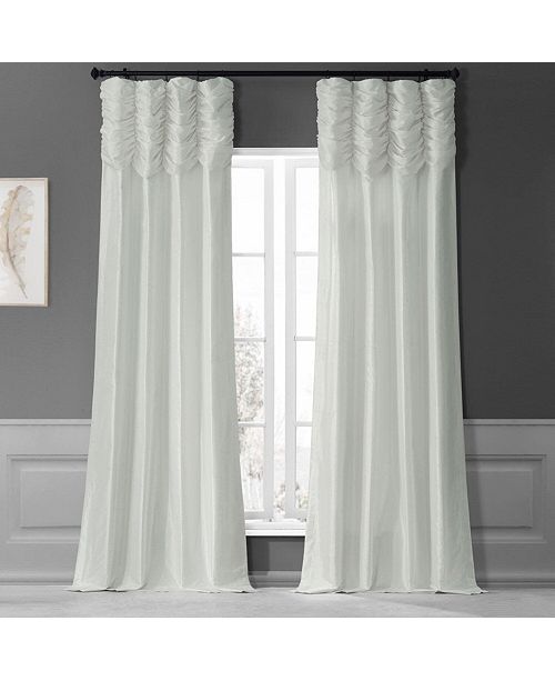 Exclusive Fabrics Furnishings Ruched Taffeta 50 X 108 Curtain