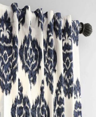 Damask Printed Cotton Room Darkening Curtain
