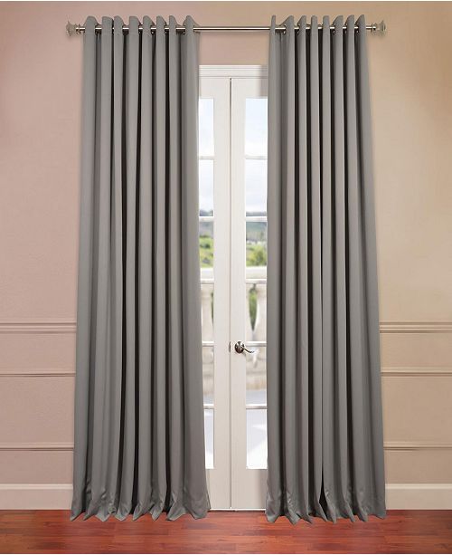 wide blackout curtains window