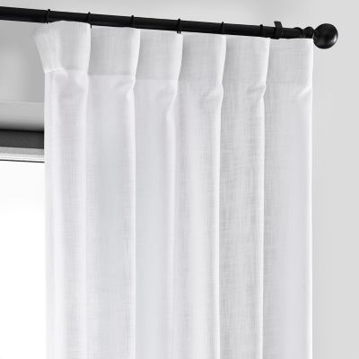 Heavy Faux Linen Curtain