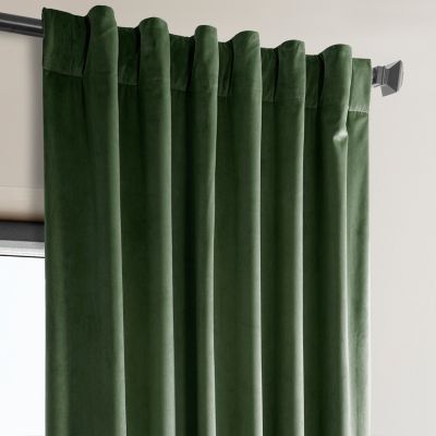 Heritage Plush Velvet Room Darkening Curtain