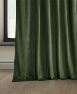 Heritage Plush Velvet Room Darkening Curtain