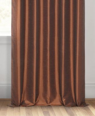 Vintage Textured Faux Dupioni Silk Blackout Curtain