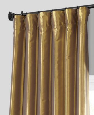 Faux Silk Taffeta Blackout Curtain