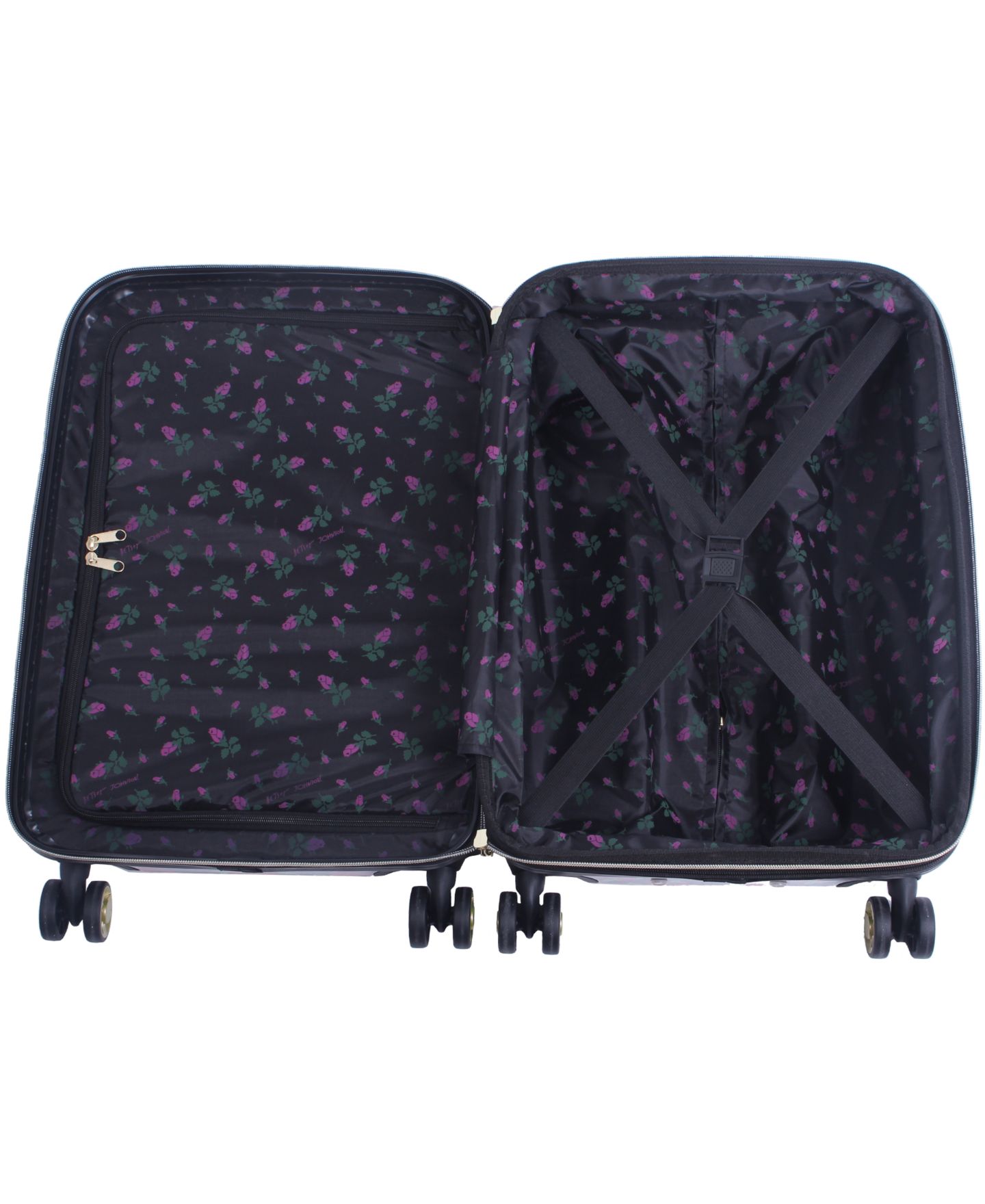 Чемодан Betsey Johnson Large Check-in Spinner, цвет: Covered Roses — фото 2