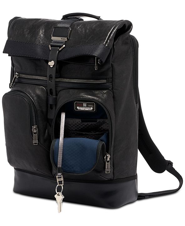 Tumi Men's Alpha Bravo London Roll-Top Backpack & Reviews ...