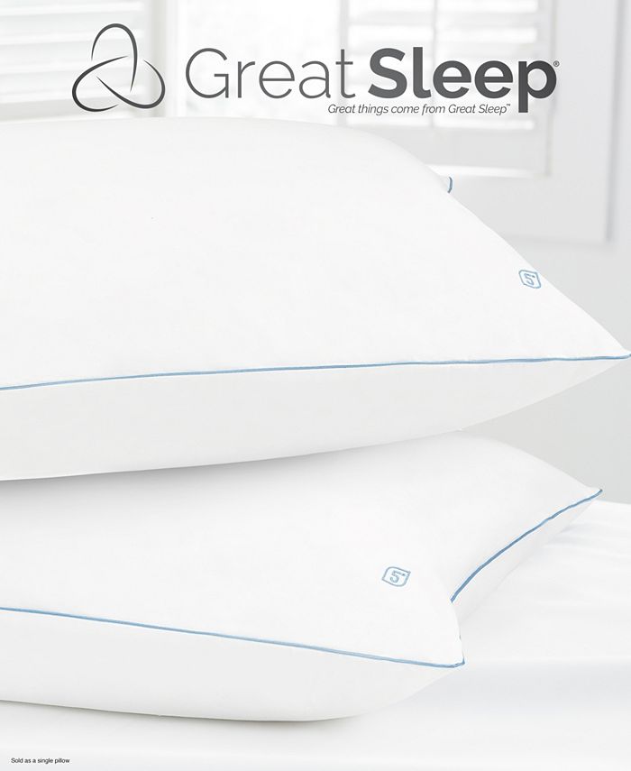 Great Sleep CLOSEOUT! 5 Degree Hydrocool 1" Standard/Queen Pillow Macy's