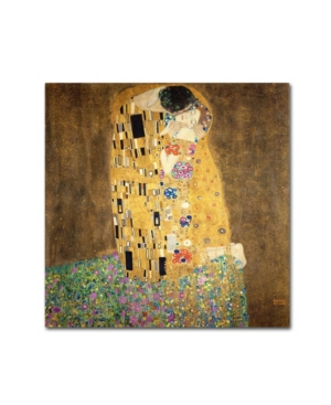 Trademark Global Gustav Klimt 'the Kiss 1907-8' Canvas Art In Multi