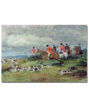 Trademark Global Randolph Caldecott 'fox Hunting In Surrey' Canvas Art In Multi