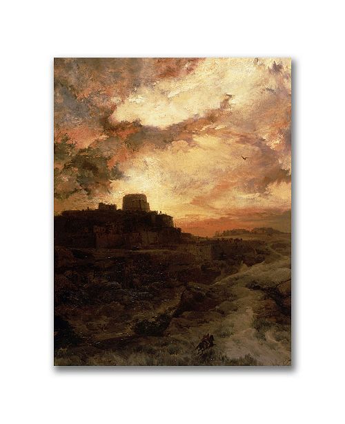 Trademark Global Thomas Moran Sunset Pueblo Del Walpe Arizona