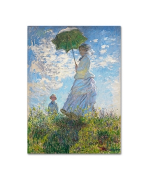 Trademark Global Claude Monet 'woman With A Parasol 1875' Canvas Art In Multi