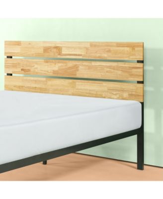 Zinus Paul Metal & Wood Platform Bed / Wood Slat Support, King - Macy's