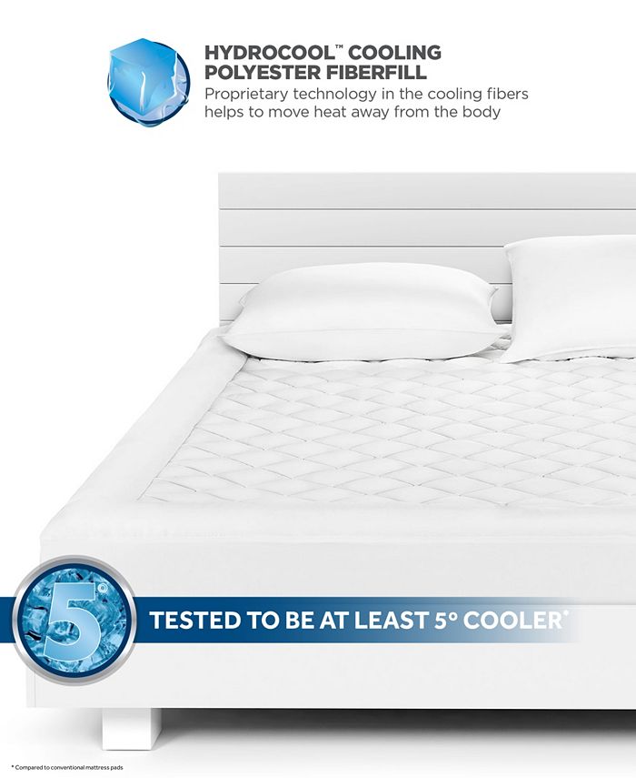 Great Sleep Hydrocool 5 Degree Zoned Twin Mattress Pad Macy's