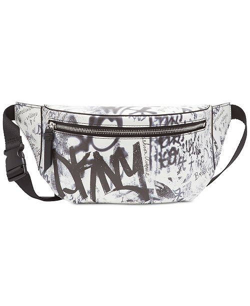 Dkny Tilly Graffiti Logo Belt Bag Created For Macy S Reviews Handbags Accessories Macy S