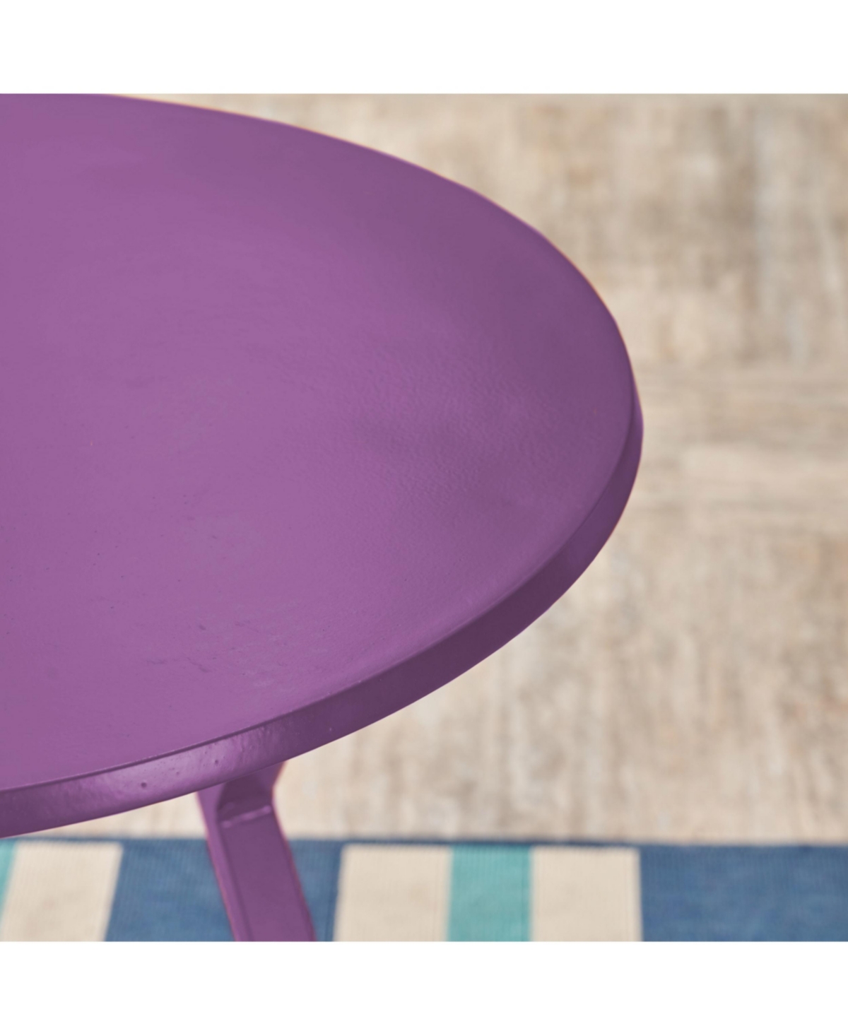 Noble House Taro Outdoor Bistro Table In Purple