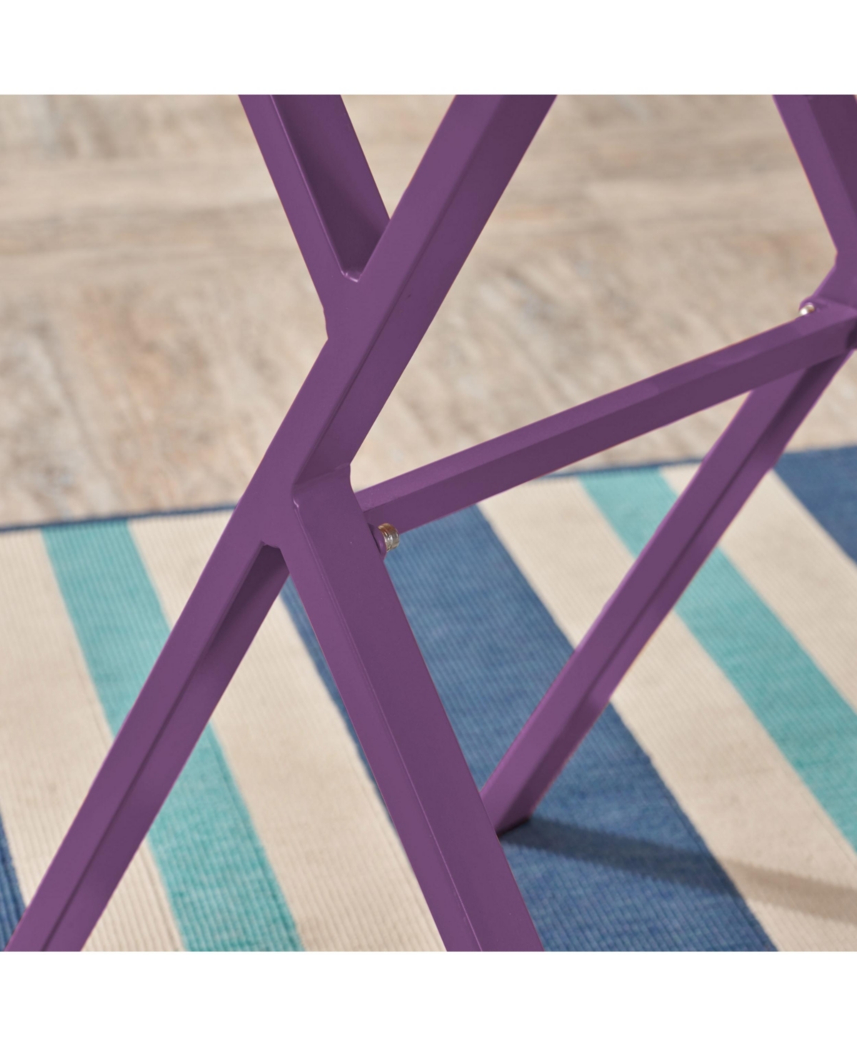 Noble House Taro Outdoor Bistro Table In Purple