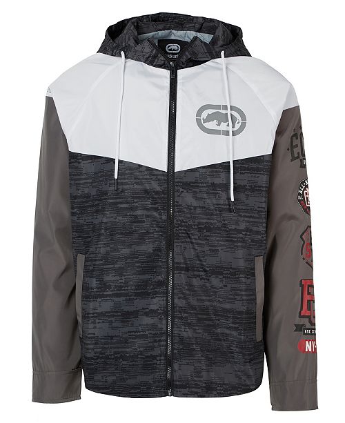Ecko Unltd Men S Blocked Remix Windbreaker Reviews Coats