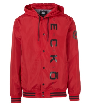 Ecko Unltd Men's Eu Vert Varsity Windbreaker