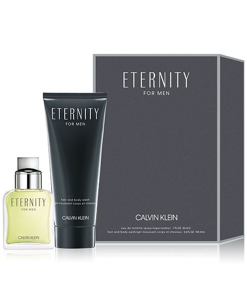 Calvin Klein Men S 2 Pc Eternity For Men Eau De Toilette Gift Set