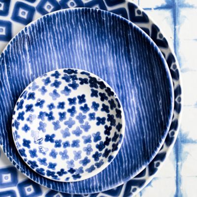 Santorini Flower Condiment Bowl