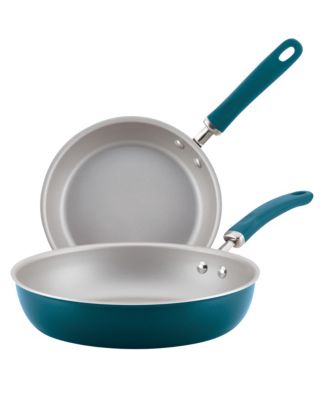 Rachael Ray 5-Quart Nonstick Induction Dutch Oven with Lid, Aluminum, Teal, Create Delicious Collection