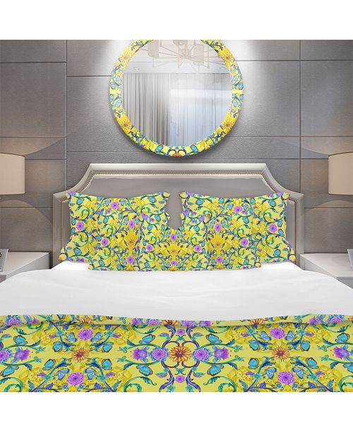 Design Art Designart Fancy Arabesque Of Swirly Ornaments And