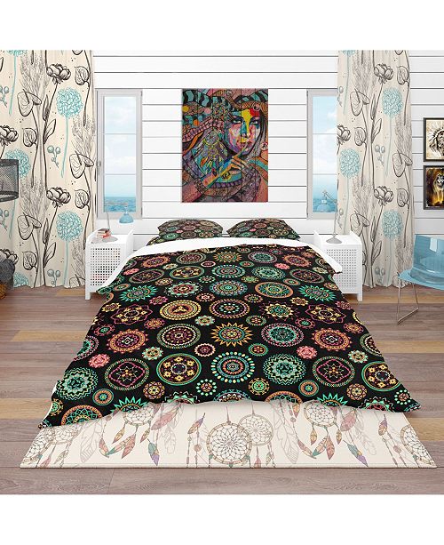 Design Art Designart Geometric Round Ethnic Decorative Elements