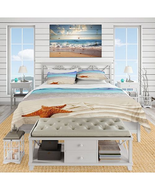 Design Art Designart Brown Starfish On Caribbean Beach Beach