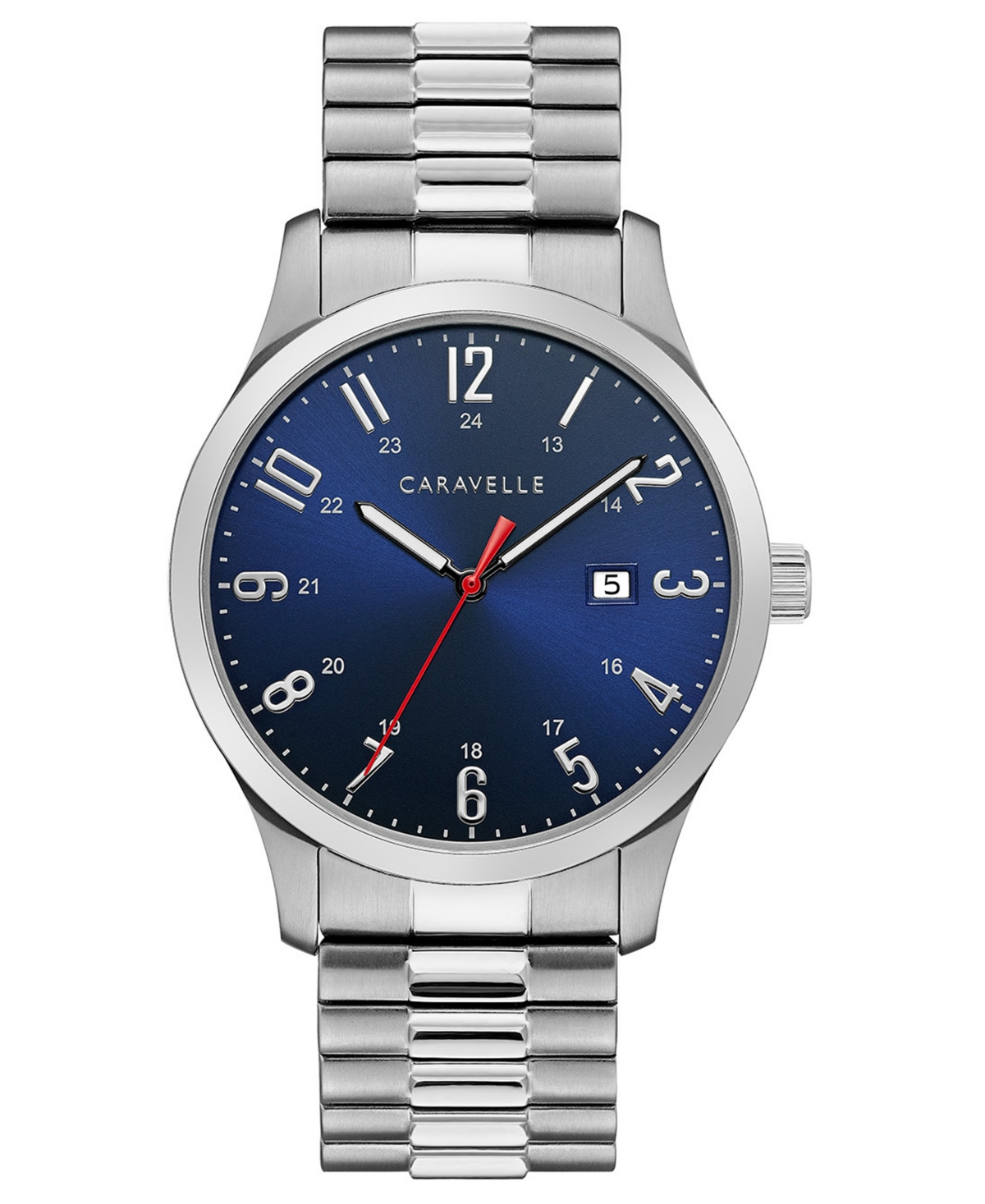 Caravelle Designed by Bulova Men's Stainless Steel Bracelet Watch 40mm Women's Shoes