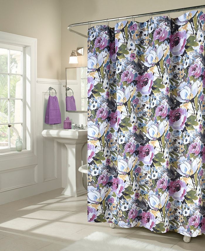 M.Style Floribunda Shower Curtain Macy's