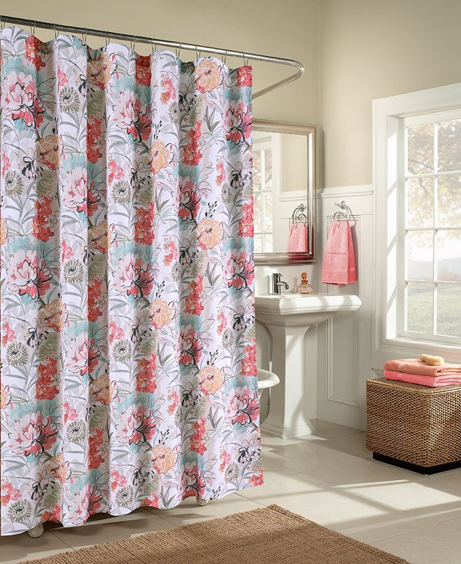 M.Style Spring Briar Shower Curtain & Reviews - Shower Curtains - Bed & Bath - Macy's