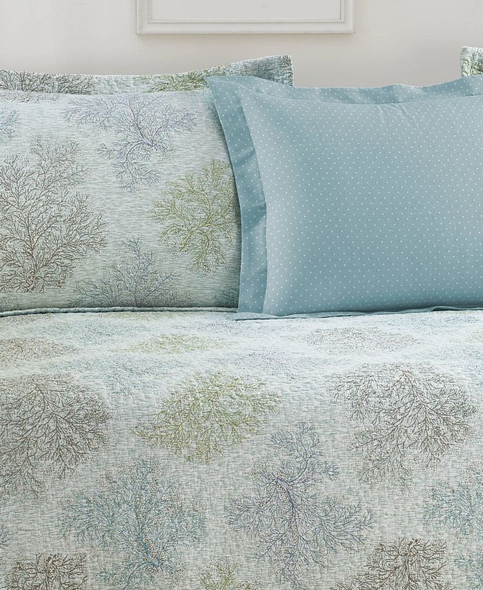 Laura Ashley Saltwater Reversible Quilt Set, Daybed Macy's