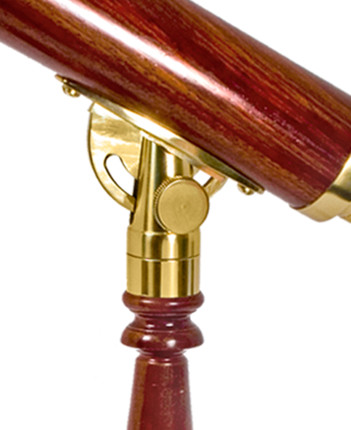 Shop Barska 15-45x50mm Anchormaster Classic Brass Spyscope, Anchormaster With Mahogany Desktop Pedestal