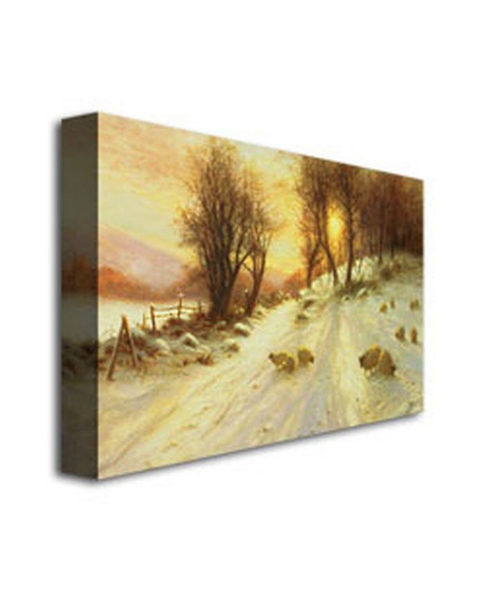 Trademark Global Joseph Farquharson 'Sheep in the Winter' Canvas Art ...