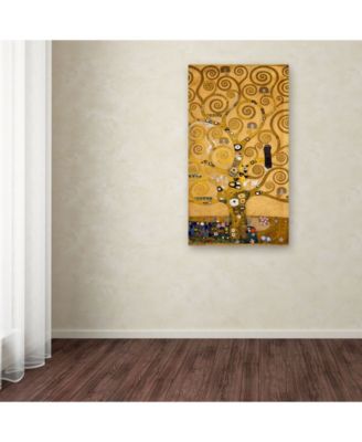 Gustav Klimt 'Tree of Life Soclet Frieze 1905' Canvas Art - 24" x 12"
