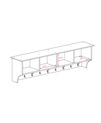 60" Wide Hanging Entryway Shelf
