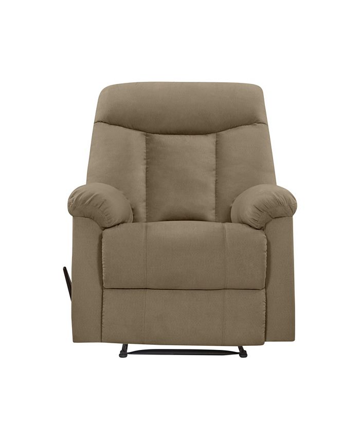 ProLounger Lamarc Wall Hugger Black Microfiber Recliner Macy's