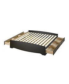 King Mate's Platform Storage Bed with 6 Drawers