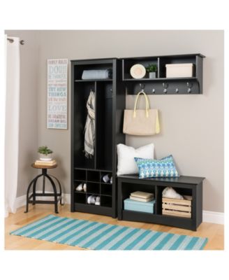 Prepac Space-Saving Entryway Organizer with Shoe Storage