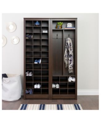 Prepac Space-Saving Entryway Organizer with Shoe Storage