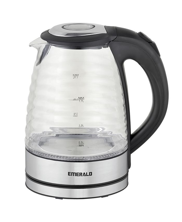 Emerald Electronics USA Inc. Emerald 1.7L Electric Glass Kettle with