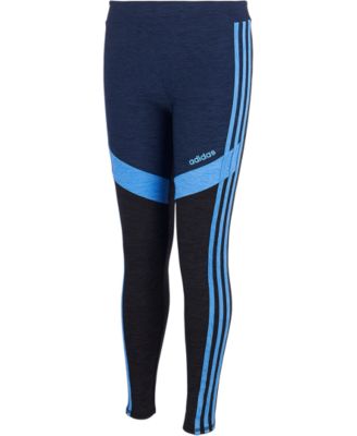 girls navy adidas leggings