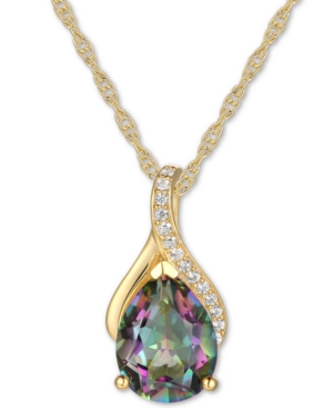 image of Mystic Topaz (1-7/8 ct. t.w.) & Diamond (1/20 ct. t.w.) 18
